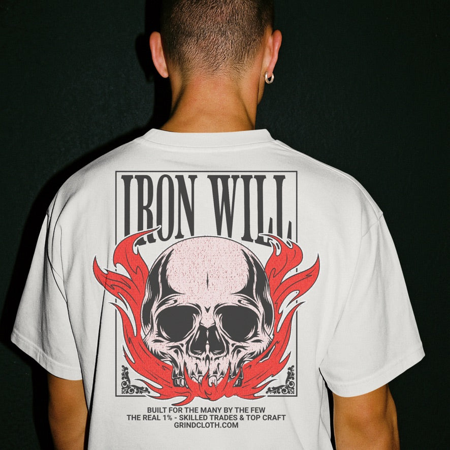 Iron Will Skull Pocket T-Shirt