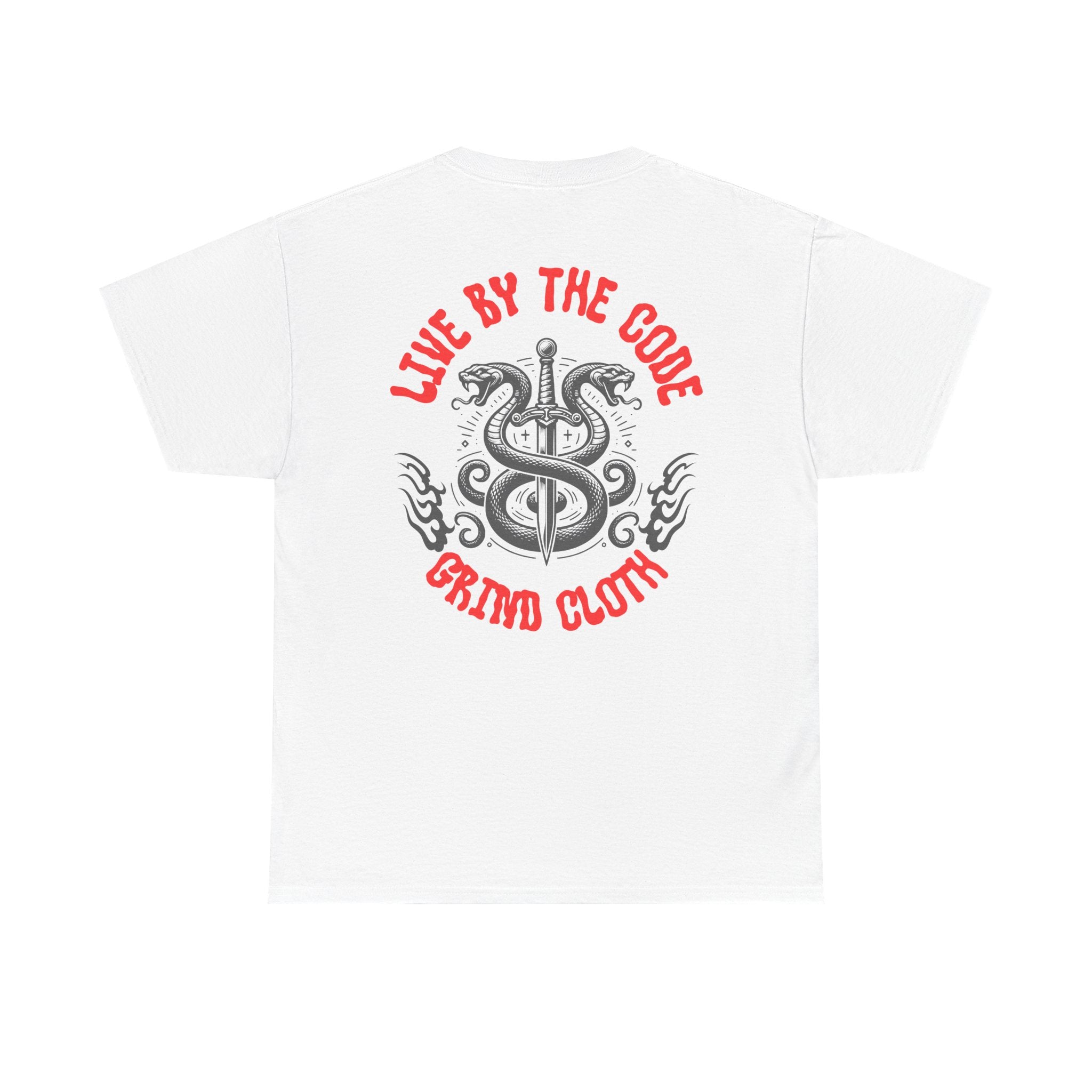 Live By The Code Grind Cloth Tee — Vintage Caduceus Graphic Shirt